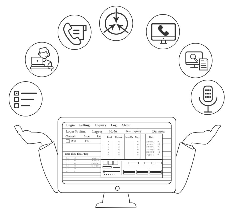 30 port PRI Voice Logger Feature