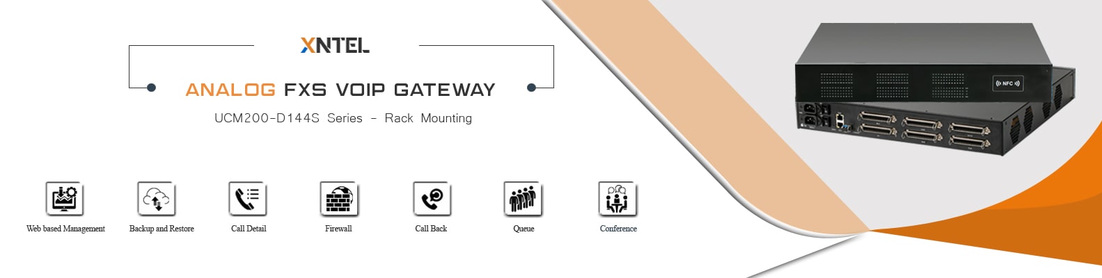 FXS VoIP Gateway Aegis XNTEL